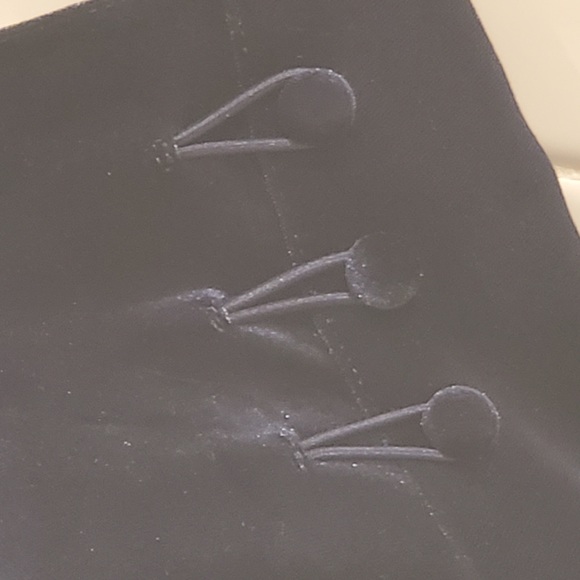 NINE WEST, Dark Blue Velvet Ankle Booties - Picture 5 of 7